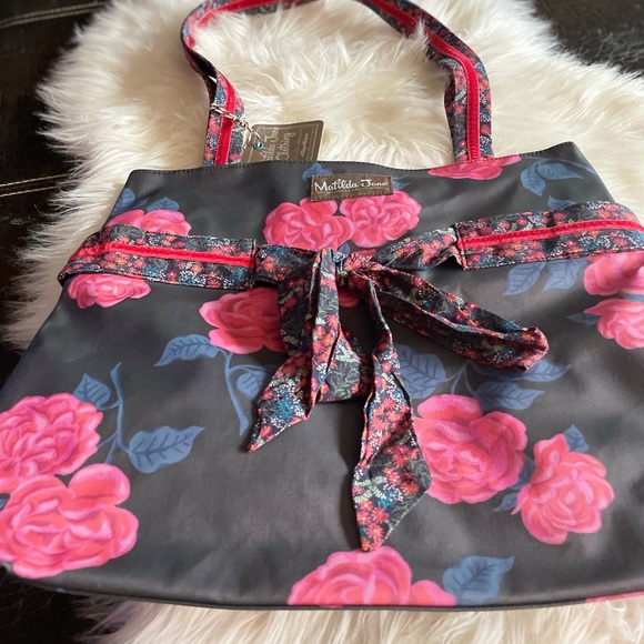 Matilda Jane Black and Rose Tote: Stylish, Functional, and Super Cute! - Picture 2 of 9